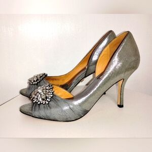 BADGLEY MISCHKA RHINESTONE EVENING SHOES